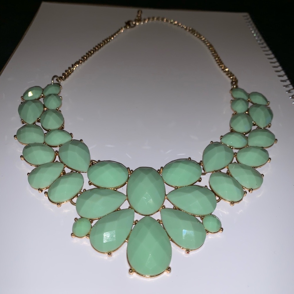 Mint/ Turquoise accent necklace